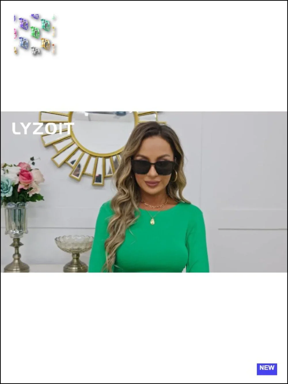 Oversized Square Sunglasses for Women UV Protection Mirrored